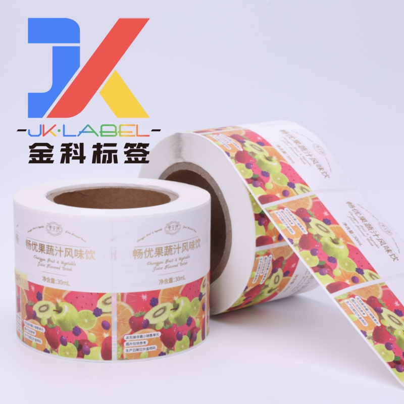 Synthetic Paper Hot Foil Stamping Beverage Labels